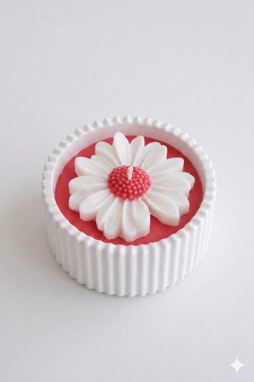 Daisy Bloom Candle - Image 3