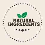 Green Simple 100% Natural Product Stamp Circle Sticker - 1 (1)